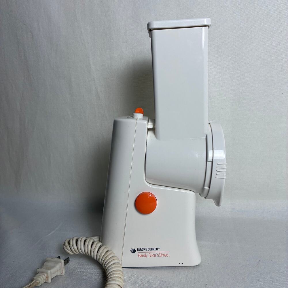 Vintage Black & Decker Handy Slice n Shred Electric Cheese Veggie Slicer HSS60